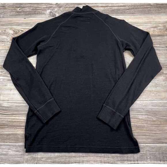 MOUNTAIN WAREHOUSE  EXTREME Merino Wool Shirt 1/4 Zip Baselayer Black Womens XS - Picture 5 of 11